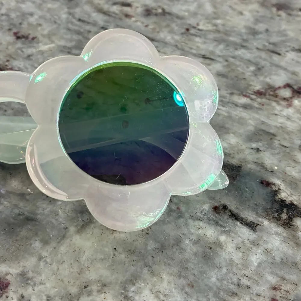 Gymboree Flower Sunglasses Girls Iridescent Daisy Round UV